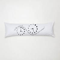 Travesseiro De Corpo Aconchego 0,90cm X 0,38cm Com Fronha Microfibra Estampado - Cada Segundo