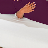 Travesseiro De Corpo Mega Xuxão 100% Algodão 1,45m X 45cm Com Fronha - Uva