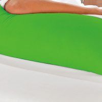 Travesseiro De Corpo Mega Xuxão 100% Algodão 1,45m X 45cm Com Fronha - Verde Pistache