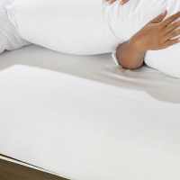 Travesseiro De Corpo Mega Xuxão 100% Algodão 1,60m X 45cm Com Fronha - Branco