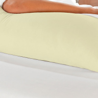 Travesseiro De Corpo Mega Xuxão 100% Algodão 1,60m X 45cm Com Fronha - Palha