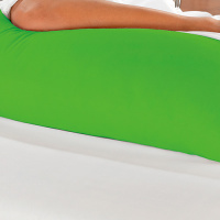 Travesseiro De Corpo Mega Xuxão 100% Algodão 1,60m X 45cm Com Fronha - Verde Pistache