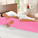 Travesseiro De Corpo Mega Xuxão 100% Algodão 90cm X 50cm Com Fronha - Pink