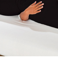 Travesseiro De Corpo Mega Xuxão 100% Algodão 90cm X 50cm Com Fronha - Preto