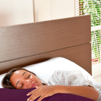 Travesseiro De Corpo Mega Xuxão 100% Algodão 90cm X 50cm Com Fronha - Uva