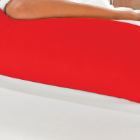 Travesseiro De Corpo Mega Xuxão 100% Algodão 90cm X 50cm Com Fronha - Vermelho