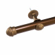 Varão De Cortina Simples 2 Metros 28MM - Ouro Velho
