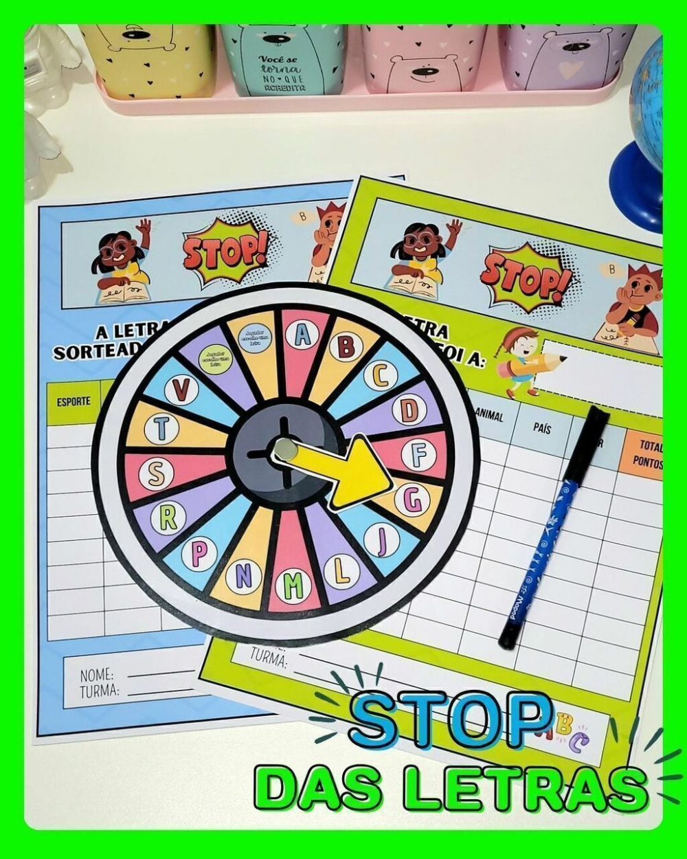 STOP DAS LETRAS - Escolinha do Maurinho