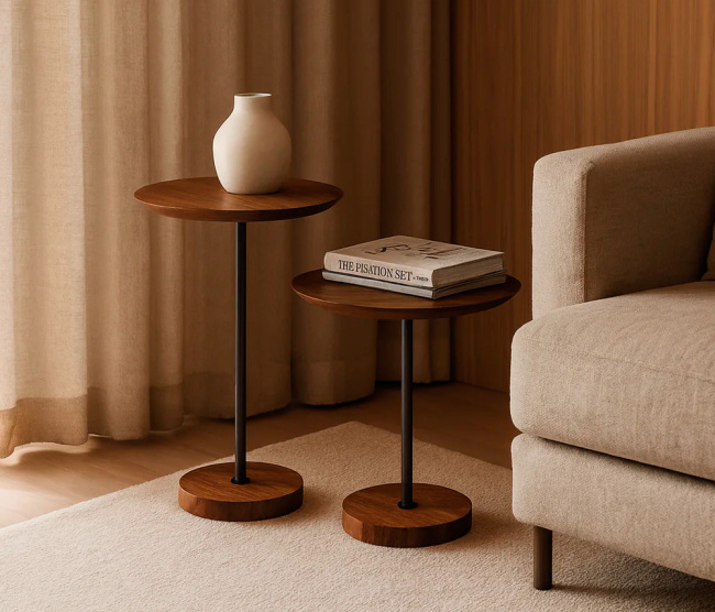 Conjunto Mesas Laterais Tórino