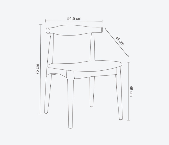 Elbow Chair - Madeira Clara