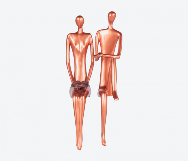 Escultura Casal Sabedoria