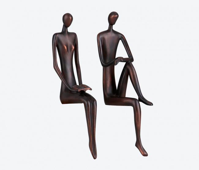 Escultura Casal Sabedoria