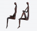 Escultura Casal Sabedoria