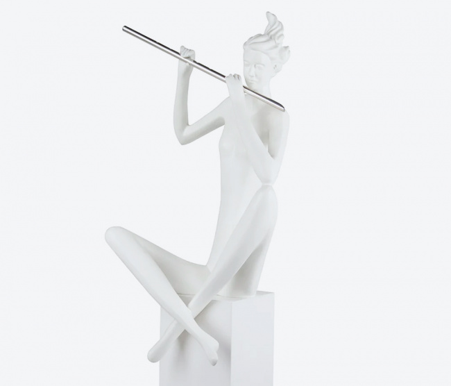 Escultura Flautista