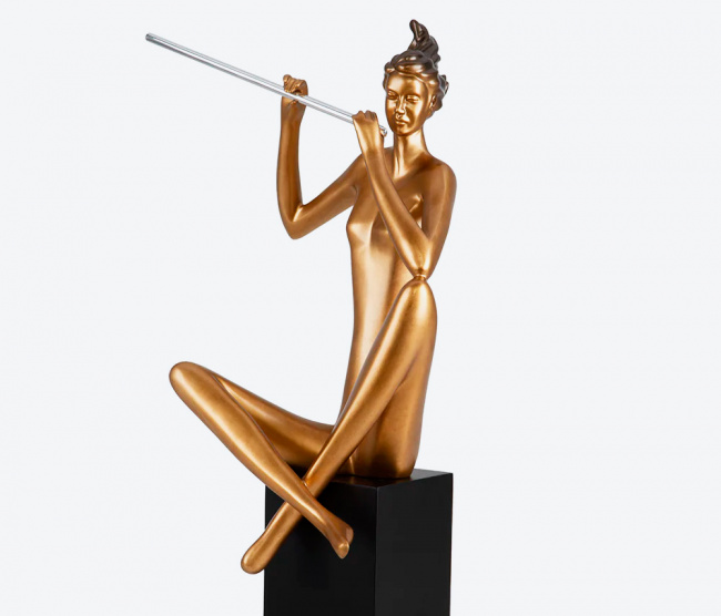 Escultura Flautista