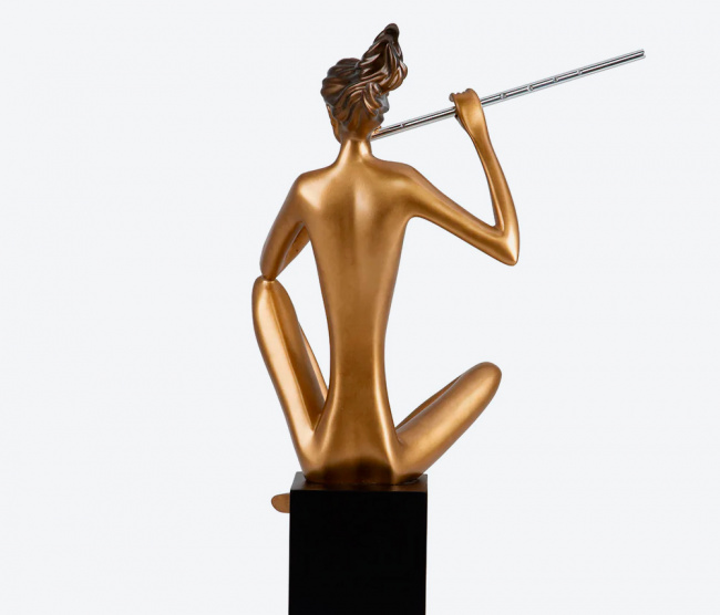 Escultura Flautista