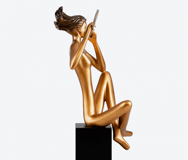 Escultura Flautista