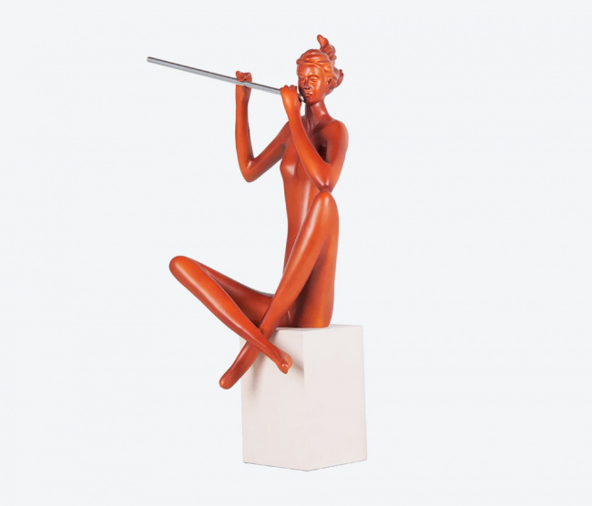 Escultura Flautista