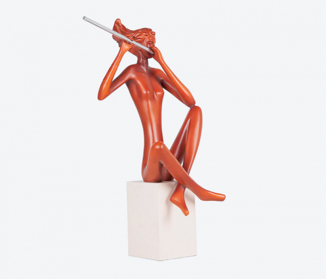 Escultura Flautista