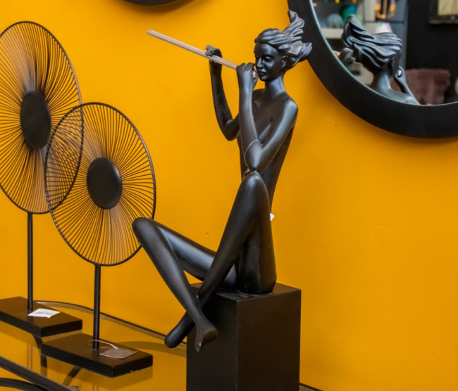 Escultura Flautista