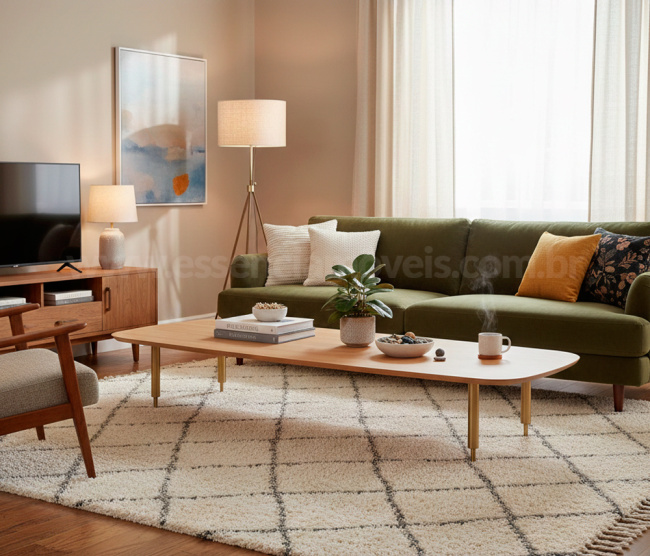 Mesa Axis de Centro Retangular