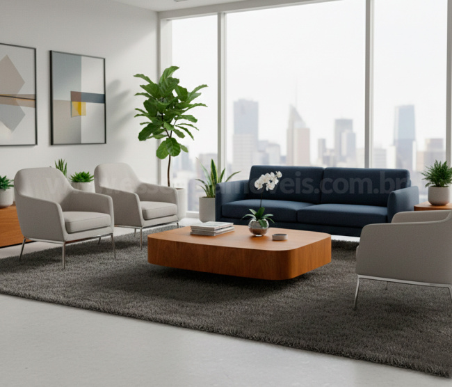 Mesa Elo de Centro Retangular