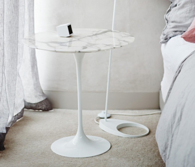 Mesa Saarinen Lateral - Base Branca