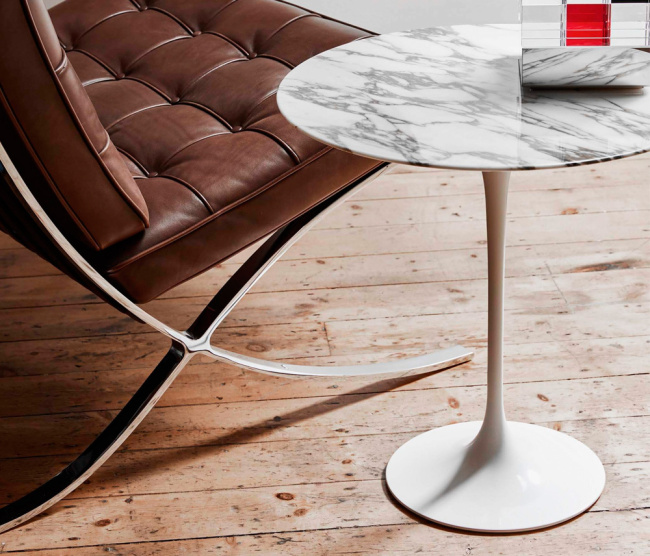 Mesa Saarinen Lateral - Base Branca