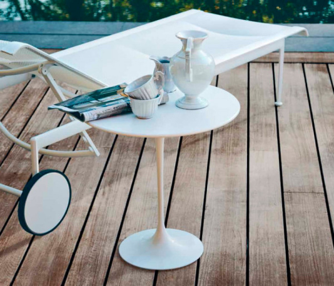 Mesa Saarinen Lateral - Base Branca