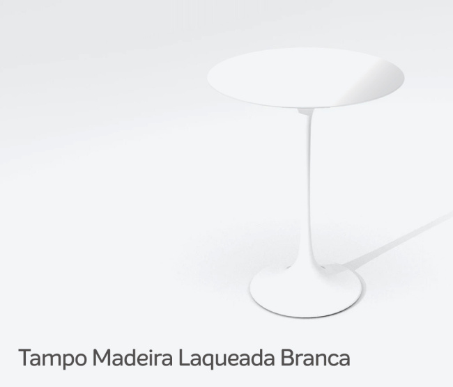 Mesa Saarinen Lateral - Base Branca