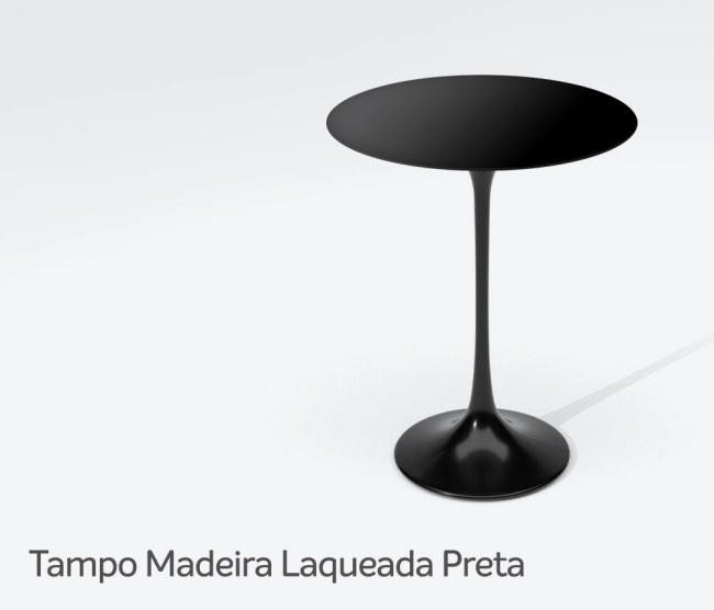 Mesa Saarinen Lateral - Base Preta