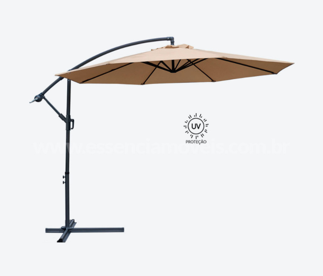 Ombrelone Lateral Bahamas - Redondo