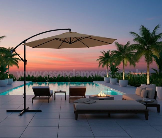 Ombrelone Lateral Bahamas - Redondo