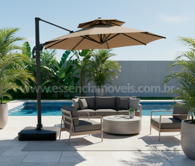 Ombrelone Lateral Belize - Redondo