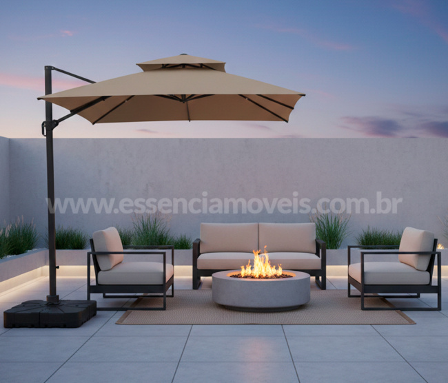 Ombrelone Lateral Tulum - Quadrado