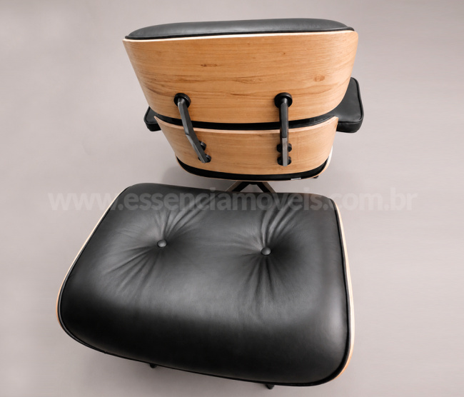 Poltrona e Puff Charles Eames - Madeira Freijó