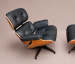 Poltrona e Puff Charles Eames - Madeira Imbuia