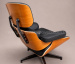 Poltrona e Puff Charles Eames - Madeira Imbuia