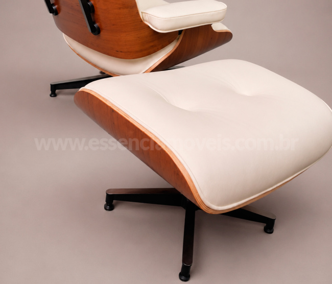 Poltrona e Puff Charles Eames - Madeira Imbuia