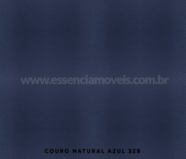 Poltrona e Puff Charles Eames - Madeira Pau Ferro - Couro Azul 328