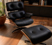 Poltrona e Puff Charles Eames - Madeira Pau Ferro