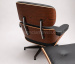 Poltrona e Puff Charles Eames - Madeira Pau Ferro