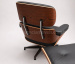 Poltrona e Puff Charles Eames - Madeira Pau Ferro