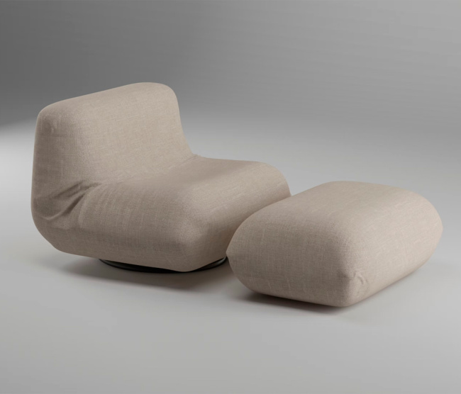 Poltrona e Puff Serena