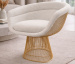 Poltrona Warren Platner Dourada - Revestida