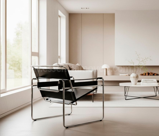 Poltrona Wassily - Inox