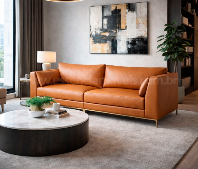 Sofá Lumina - Couro