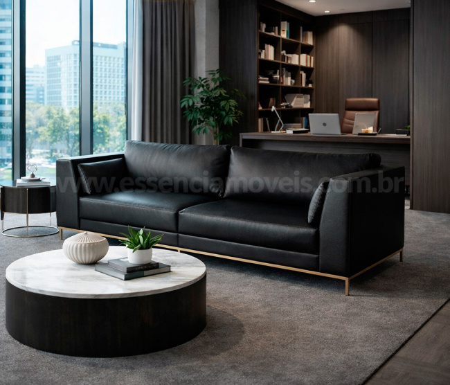 Sofá Lumina - Couro