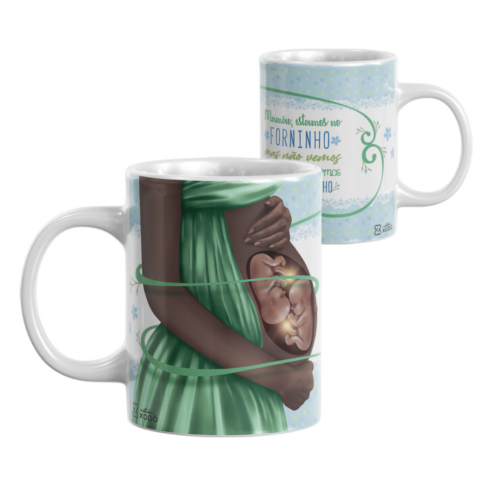 Caneca Personalizada Presente Mãe Grávida Frase Bebê Forninho Mod 6 ...