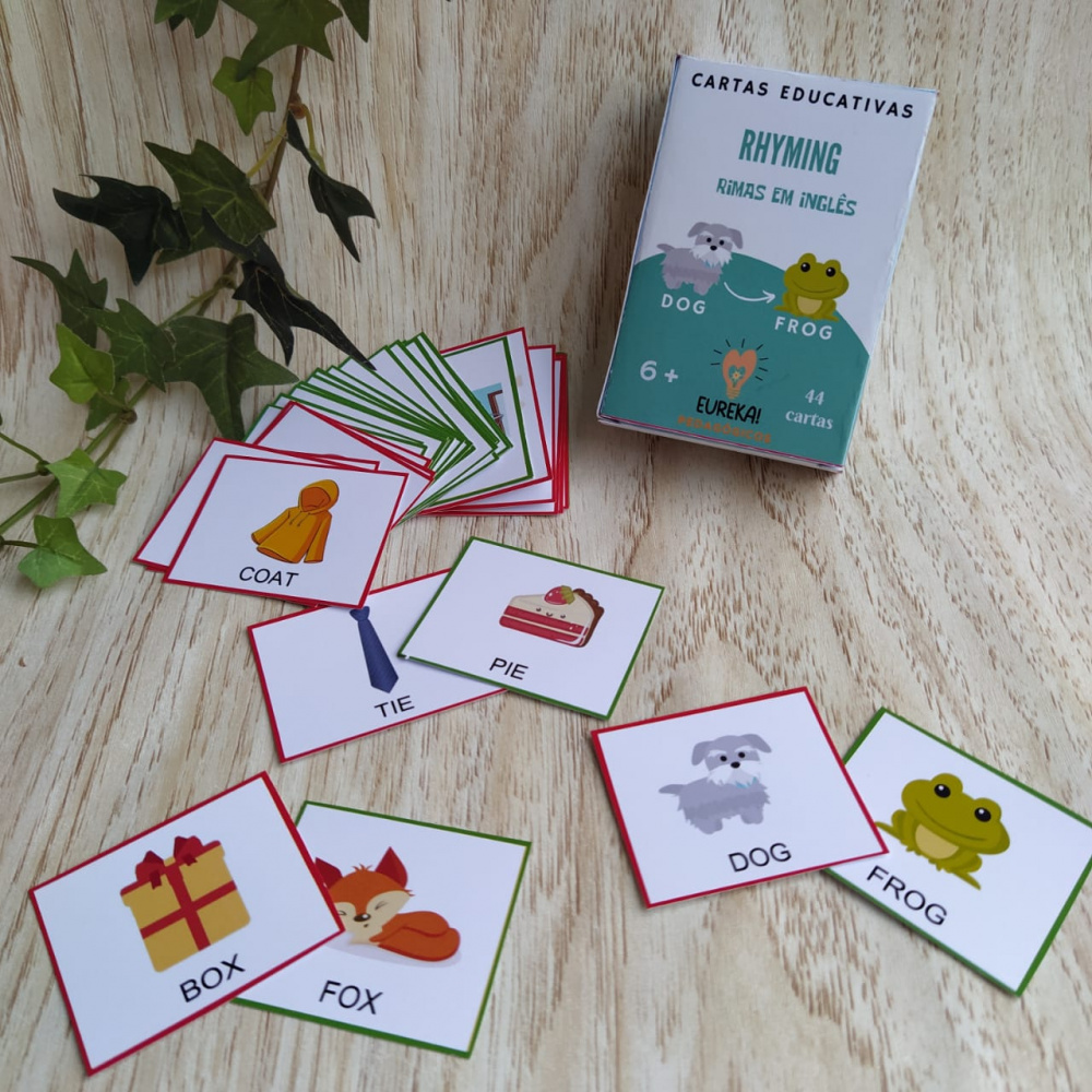 Cartas Educativas - Palavras em Inglês - Amona